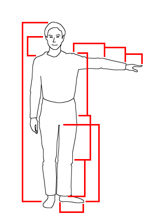 All the body dimensions used by First Gear